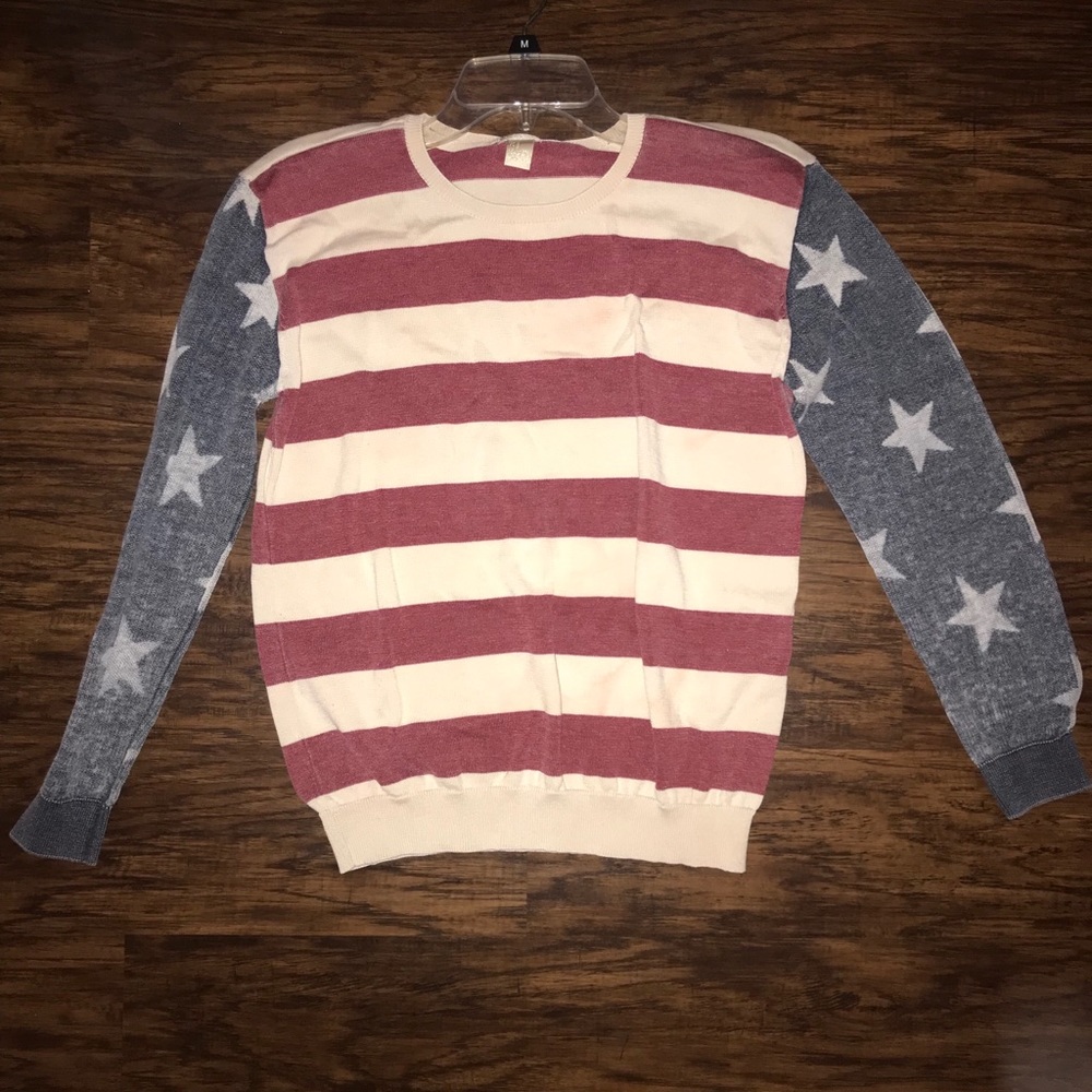 American Flag Sweater